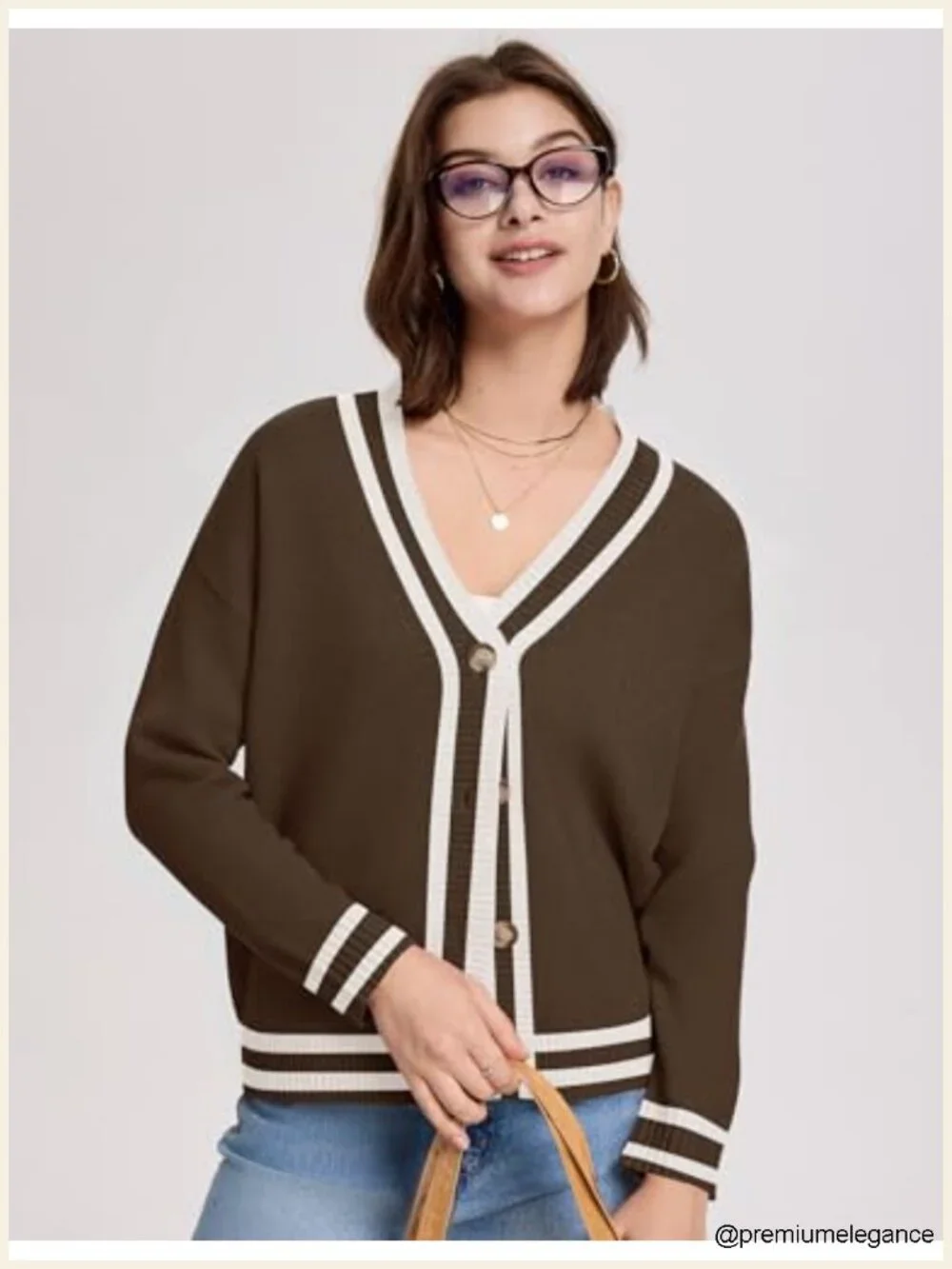 Long Sleeve Button Down Cardigan Soft Knit Open Front